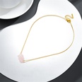 Fashion Crystal Necklace Irregular Natural Stone Pendant Copper Necklacepicture16